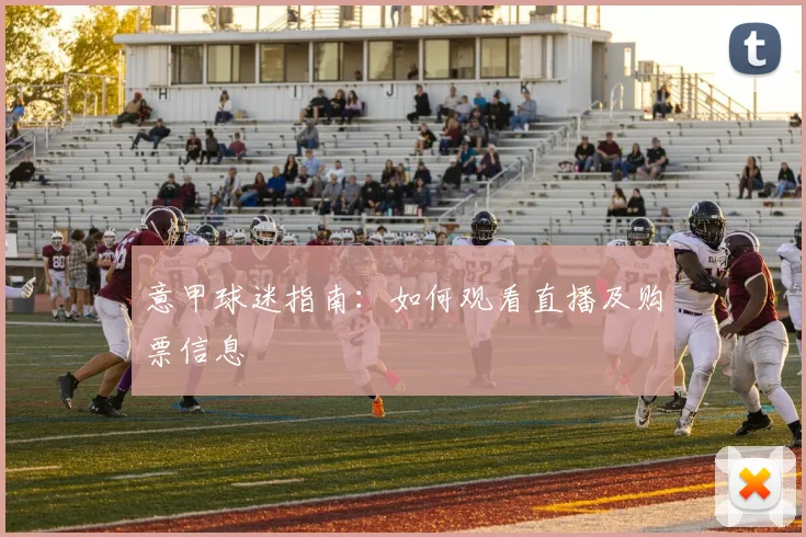 意甲球迷指南:如何观看直播及购票信息